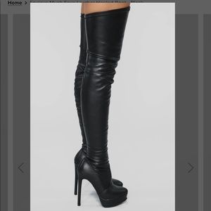 Fashion nova over the knee boots